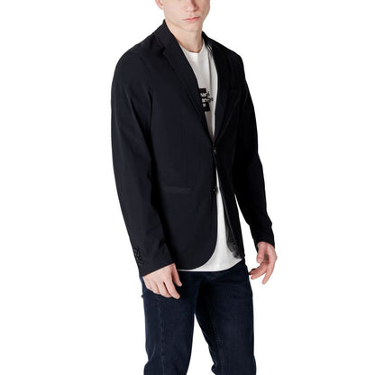 Armani Exchange Black Cotton Blazer
