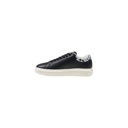 Armani Exchange Black And White Leather Sneaker