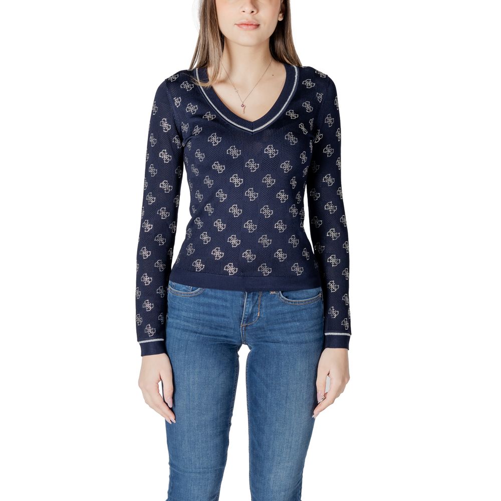 Guess Blue Viscose Sweater