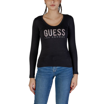 Guess Black Cotton Long Sleeve