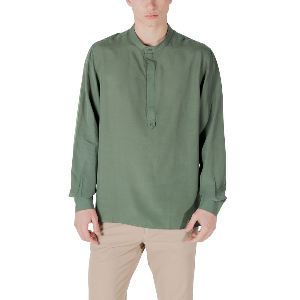 Antony Morato Green Lyocell Shirt