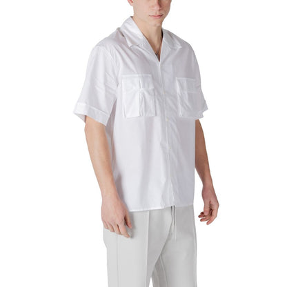 Antony Morato White Lyocell Shortsleeve