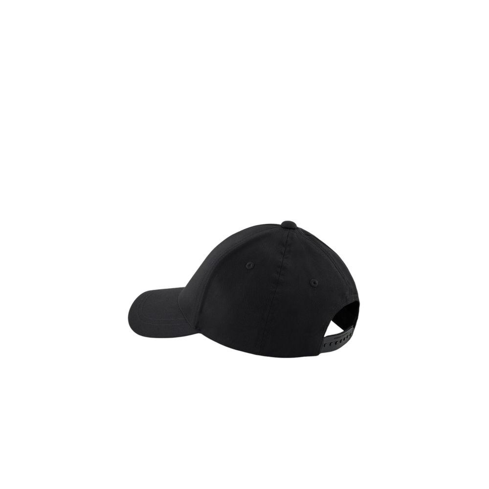 Armani Exchange Black Cotton Caps Baseball Hat