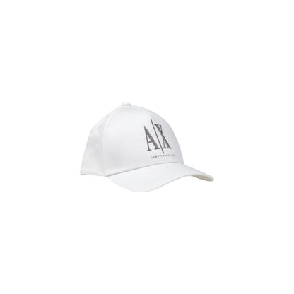 Armani Exchange White Cotton Caps Baseball Hat