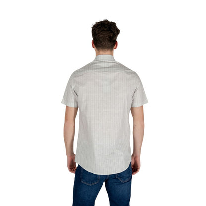 Armani Exchange Cream Cotton Shortsleeve
