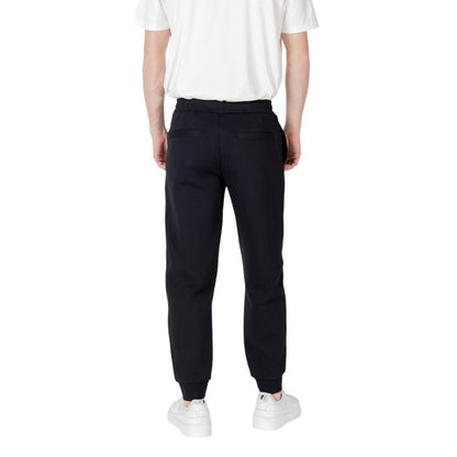 Armani Exchange Black Cotton Joggers Workout Pant