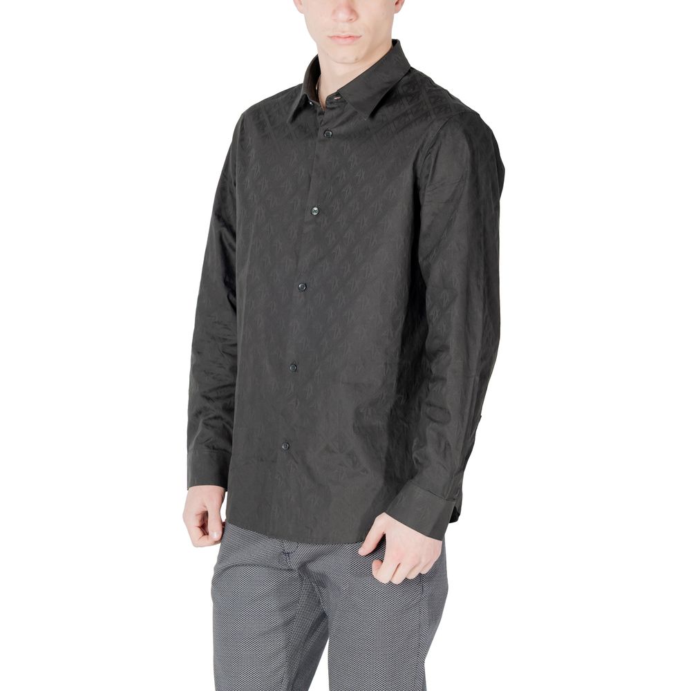 Armani Exchange Black Cotton Shirt