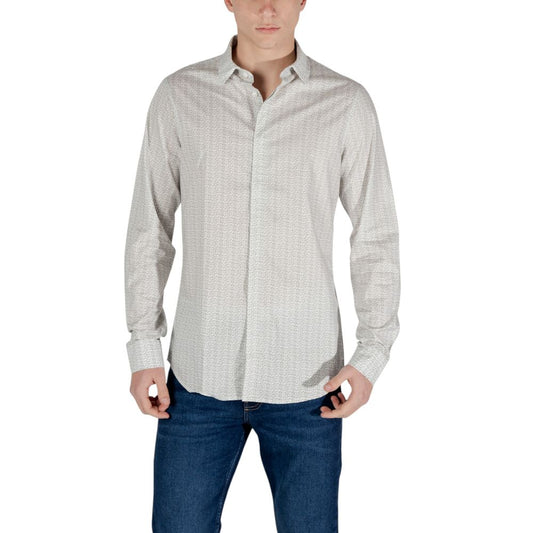 Armani Exchange Cream Cotton Shirt