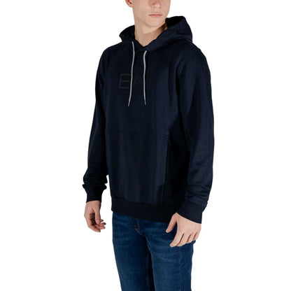 EA7 Emporio Armani Blue Cotton Hoody