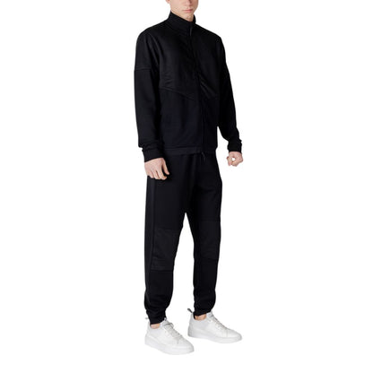 EA7 Emporio Armani Black Cotton Sweatsuit