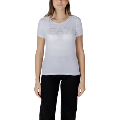 EA7 Emporio Armani White Cotton T-Shirt