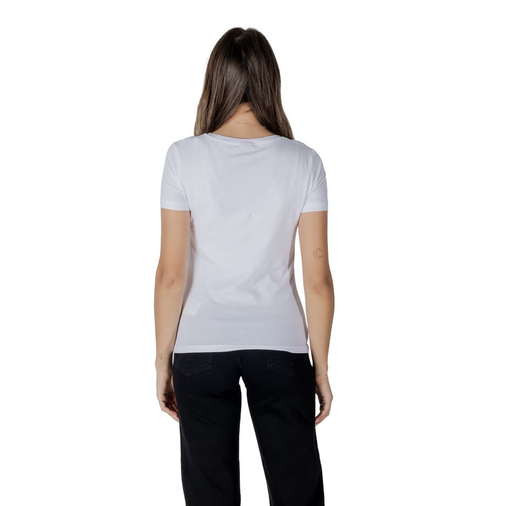 EA7 Emporio Armani White Cotton T-Shirt