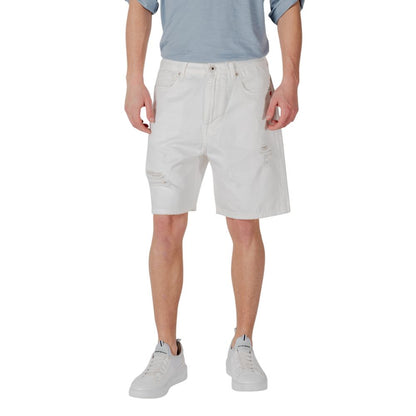 Gianni Lupo White Cotton Bermuda