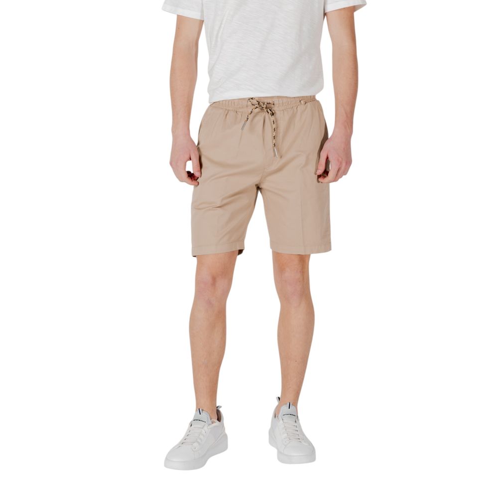 Gianni Lupo Beige Cotton Bermuda