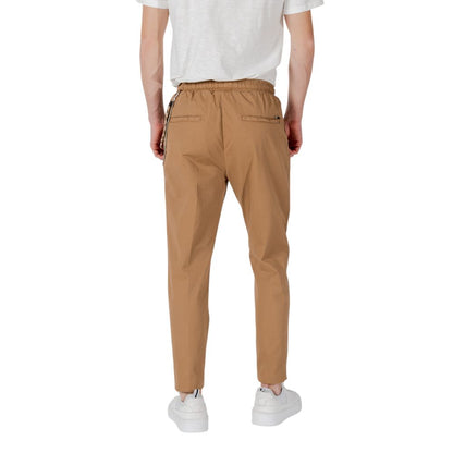 Gianni Lupo Brown Cotton Pant