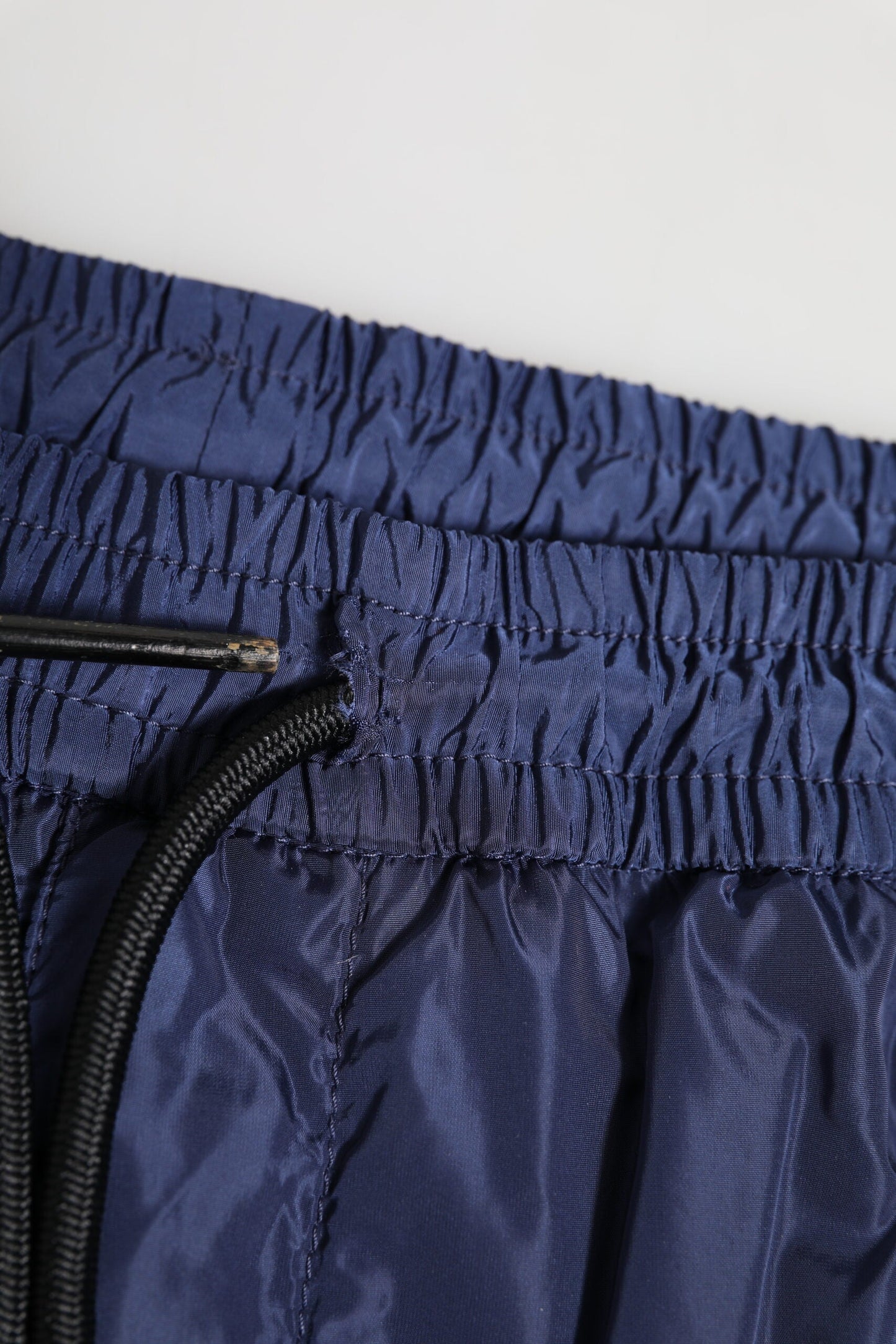 Dolce & Gabbana Blue Nylon Straight Jogger Sweatpants Pants