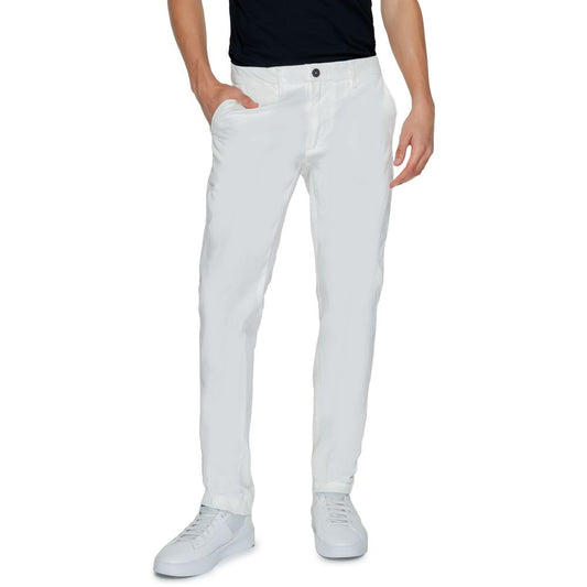 Borghese White Cotton Pant