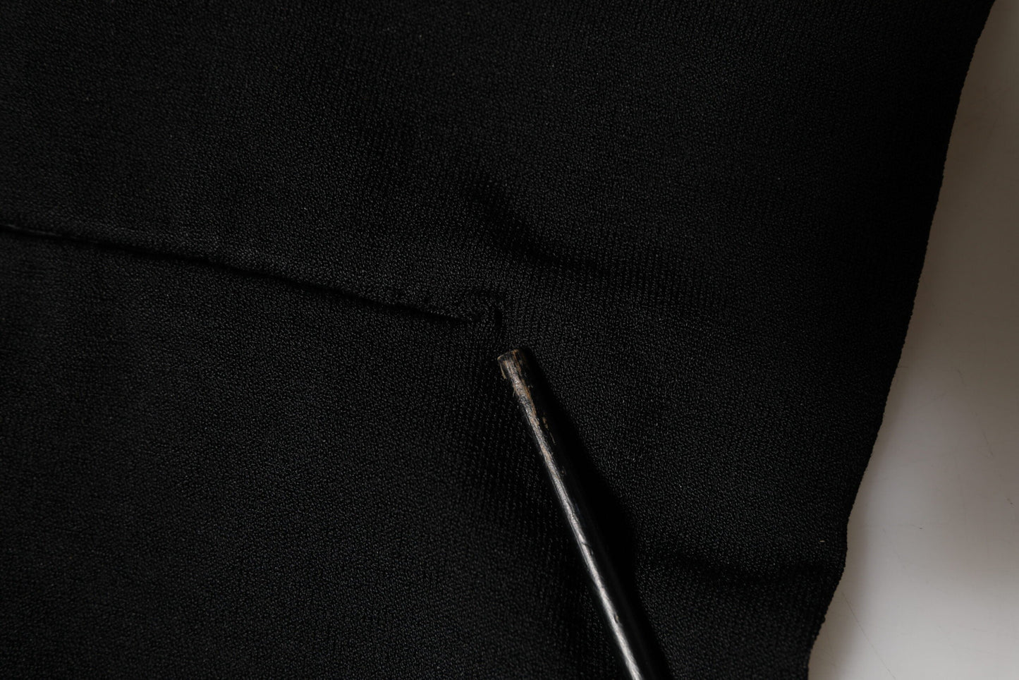 Dolce & Gabbana Black Viscose Turtle Neck Crop Pullover Top