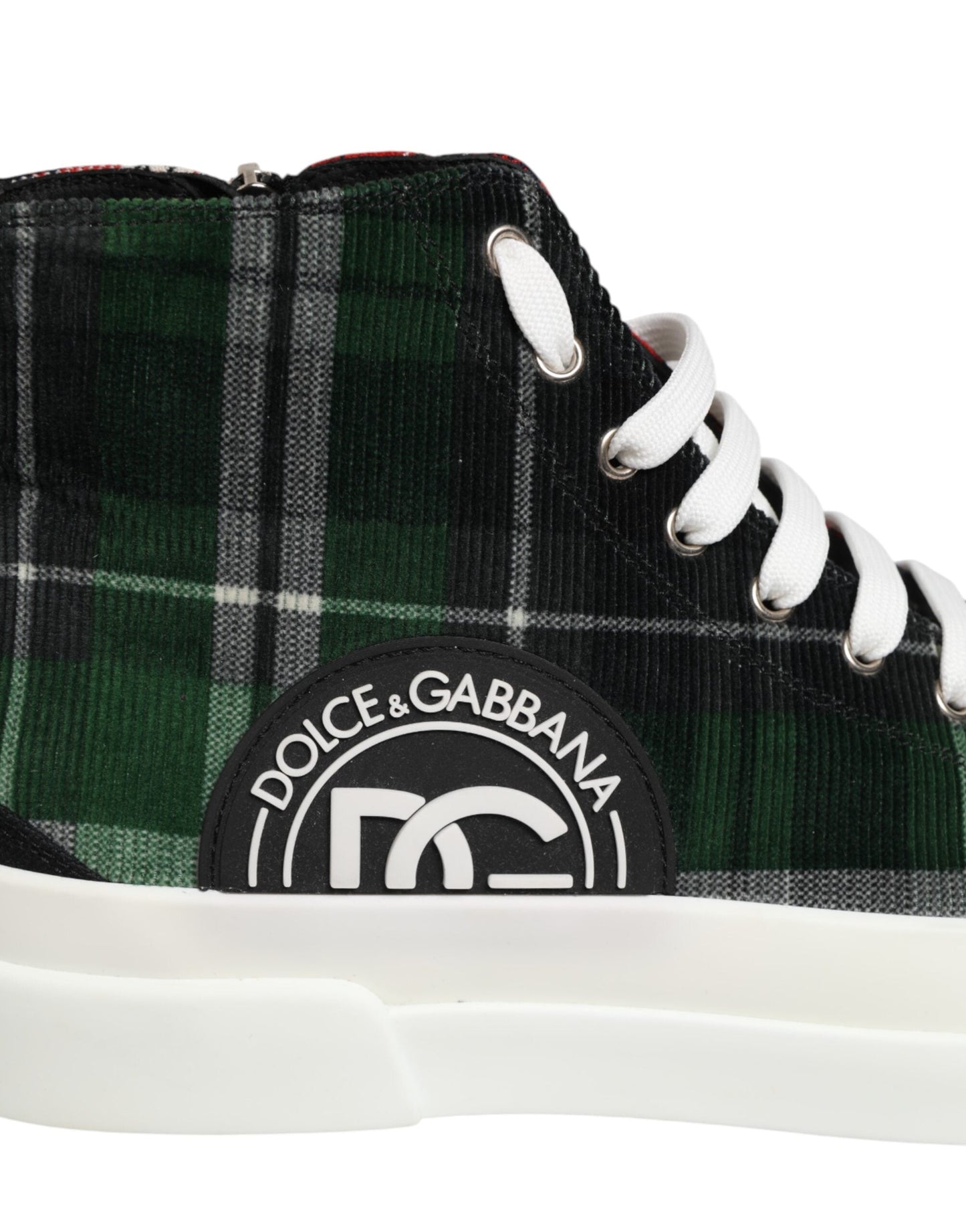 Dolce & Gabbana Multicolor DG Logo Men High Top Sneakers Shoes