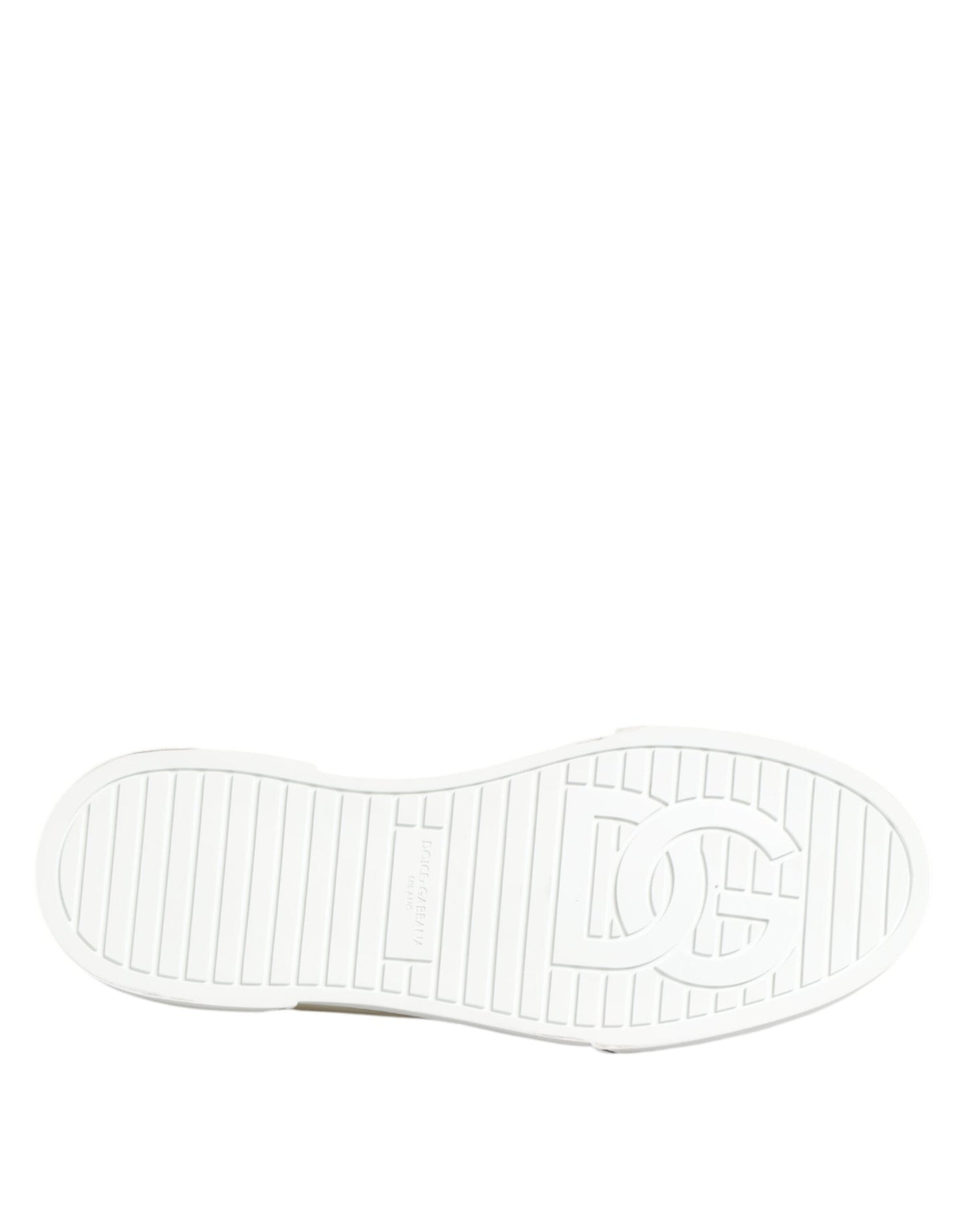 Dolce & Gabbana Multicolor Cotton Logo Low Top Sneakers Shoes