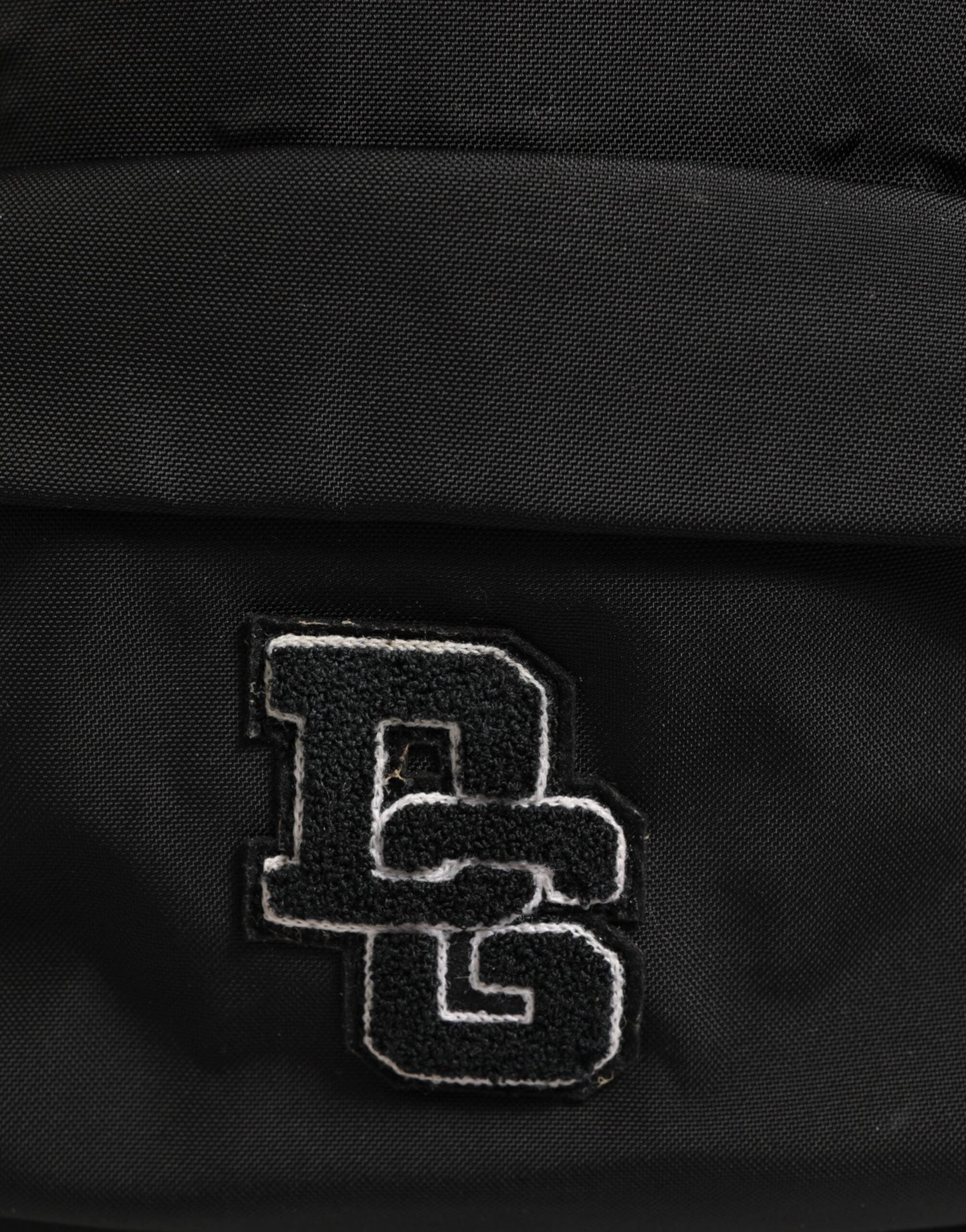 Dolce & Gabbana Black Nylon DG Patch School Travel Backpack Borse Bag