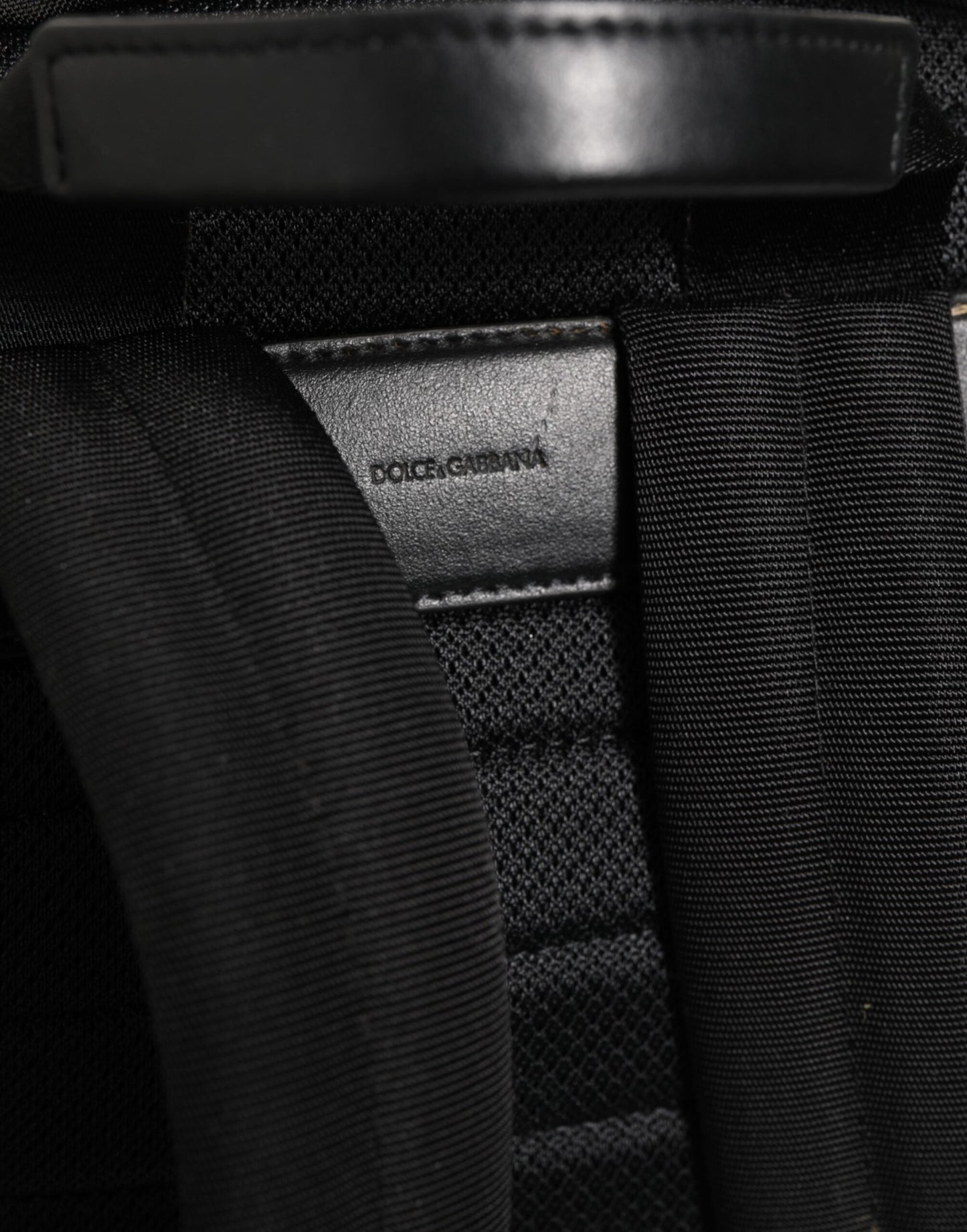 Dolce & Gabbana Black Nylon DG Patch School Travel Backpack Borse Bag