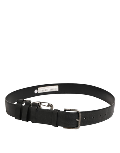 Dolce & Gabbana Black Key Ring Clip Attachments Buckle Belt