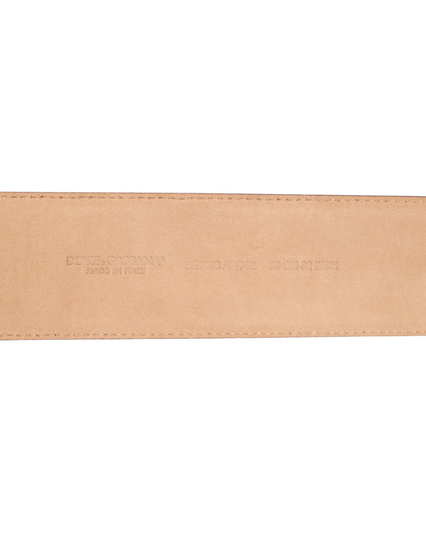 Dolce & Gabbana Burgundy Leather Gold Metal Buckle Women Belt