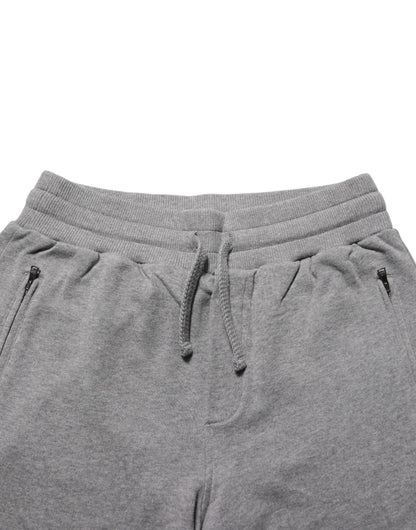 Dolce & Gabbana Cotton Jogger Sweatpants Trouser Gray