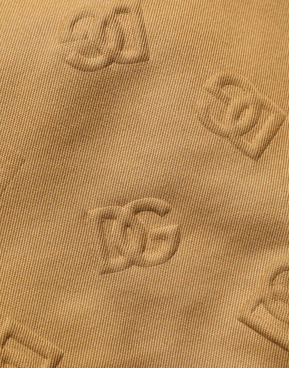 Dolce & Gabbana Brown Cotton Stretch Logo CargoBermuda Shorts