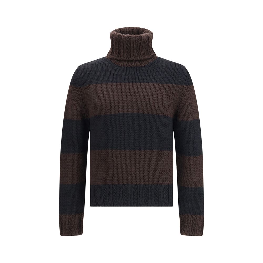 Dolce & Gabbana Striped Wool-Blend Turtleneck