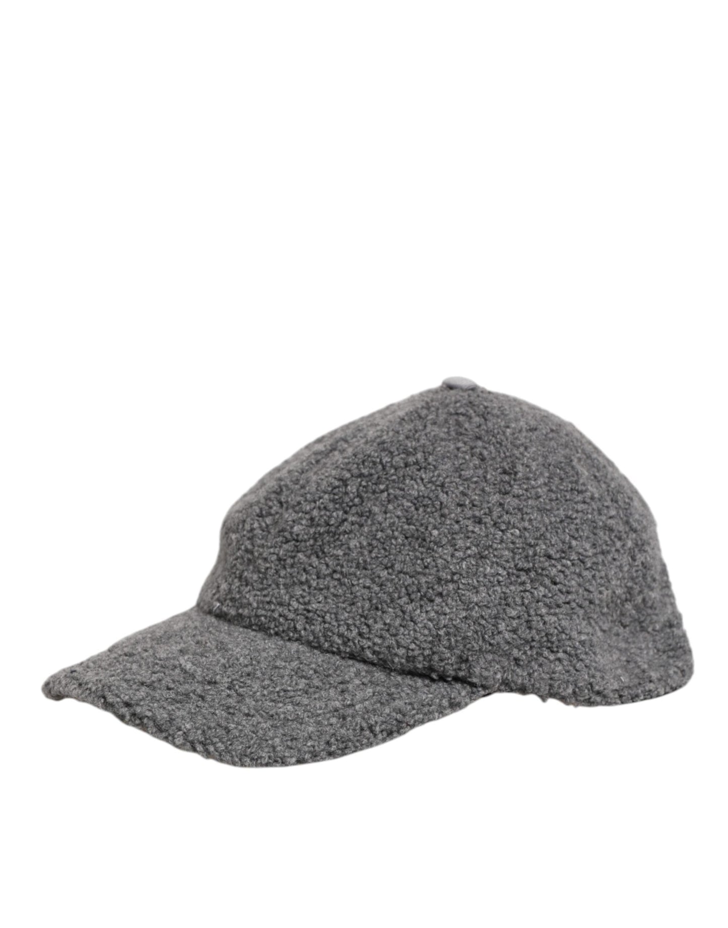 Dolce & Gabbana Gray Wool Fleece Rapper Men Baseball Capello Hat