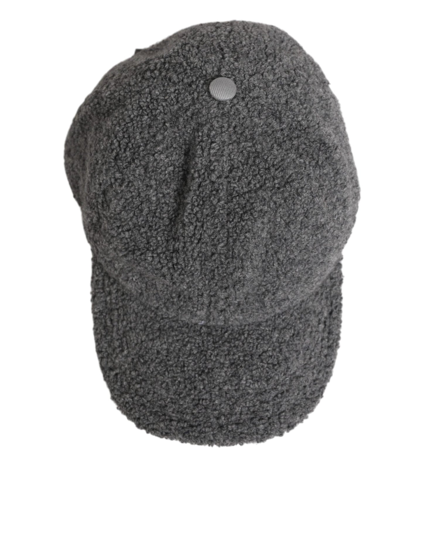 Dolce & Gabbana Gray Wool Fleece Rapper Men Baseball Capello Hat