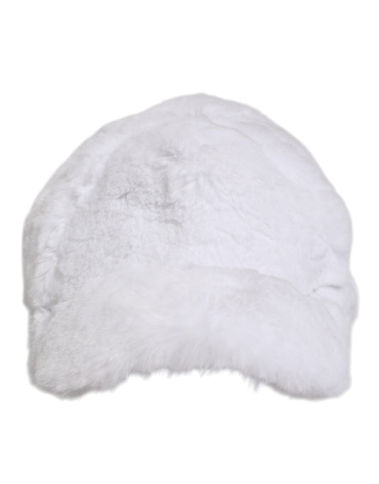 Dolce & Gabbana White Modacrylic Rapper Men Baseball Capello Hat