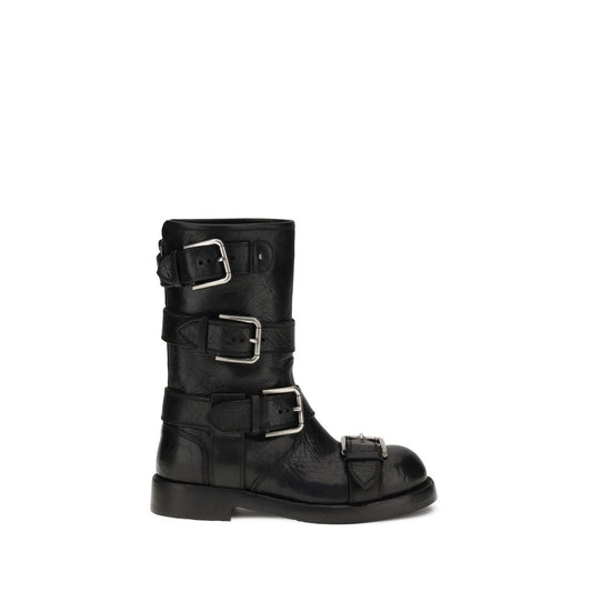 Dolce & Gabbana Buckled leather Boots