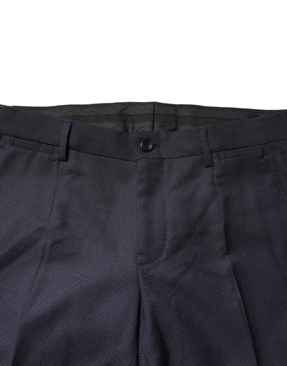 Dolce & Gabbana Gray Wool Formal Dress Men Trousers Pants