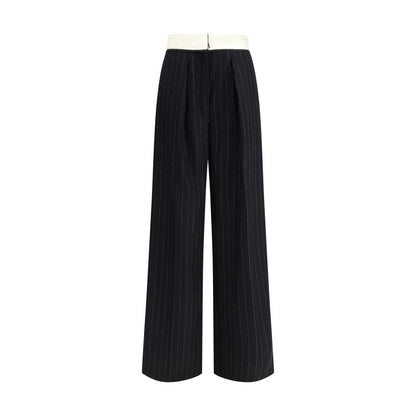 Forte_Forte Sartorial high-waisted pinstripe wool-blend Trousers