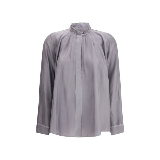 Forte_Forte Crater-collar Shirt in habotai Silk
