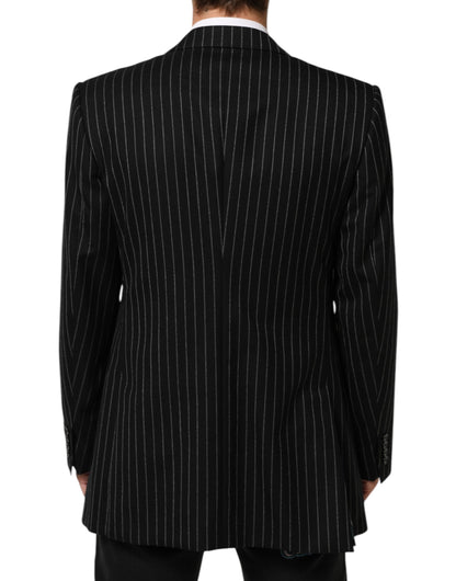 Dolce & Gabbana Black Stripes 2 Buttons Suit Jacket Blazer