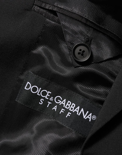 Dolce & Gabbana Black STAFF 2 Buttons Suit Jacket Blazer