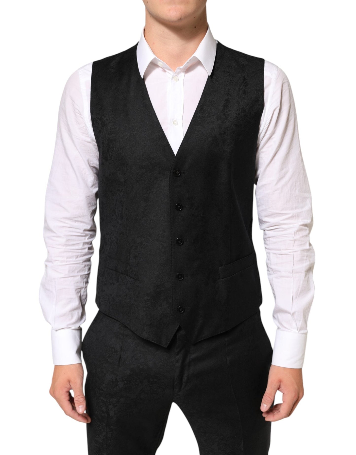 Dolce & Gabbana Black MARTINI 2 Buttons Suit 3 Piece Suit