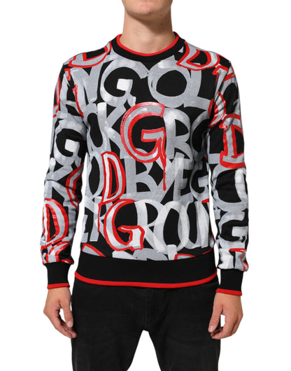 Dolce & Gabbana Multicolor D&G Monogram Sweatshirt Sweater