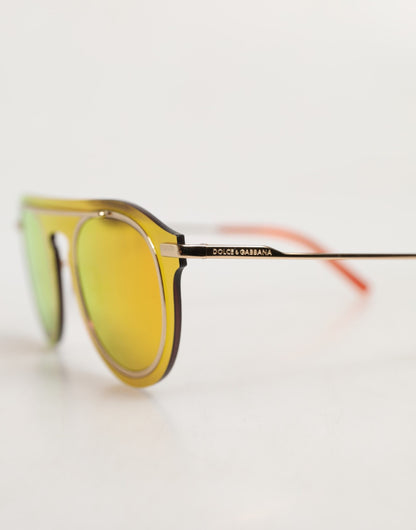 Dolce & Gabbana DG2169 Metal Frame Fashion Round Shade Eyewear Sunglasses