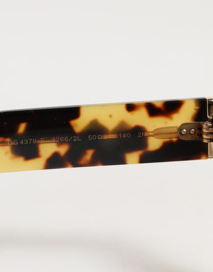 Dolce & Gabbana DG4379F White Tortoiseshell Gradient Acetate Shades Sunglasses