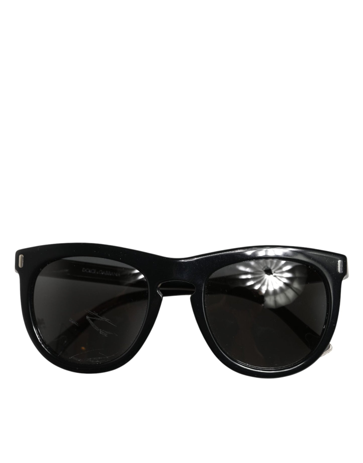 Dolce & Gabbana DG4281 Black Round Frame Full Rim Eyewear Sunglasses