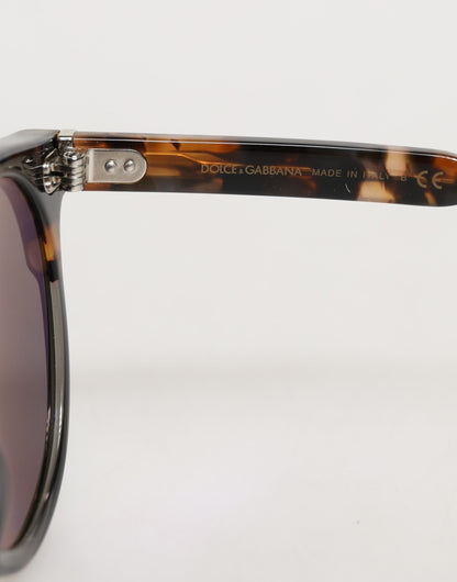 Dolce & Gabbana DG4334B Brown Tortoiseshell Round Frame Shades Sunglasses