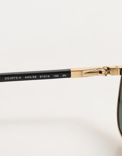 Dolce & Gabbana Gold Edition Aviator Shades Eyewear Sunglasses