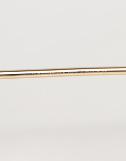 Dolce & Gabbana Pink Gold Metal Round Shades Eyewear Sunglasses