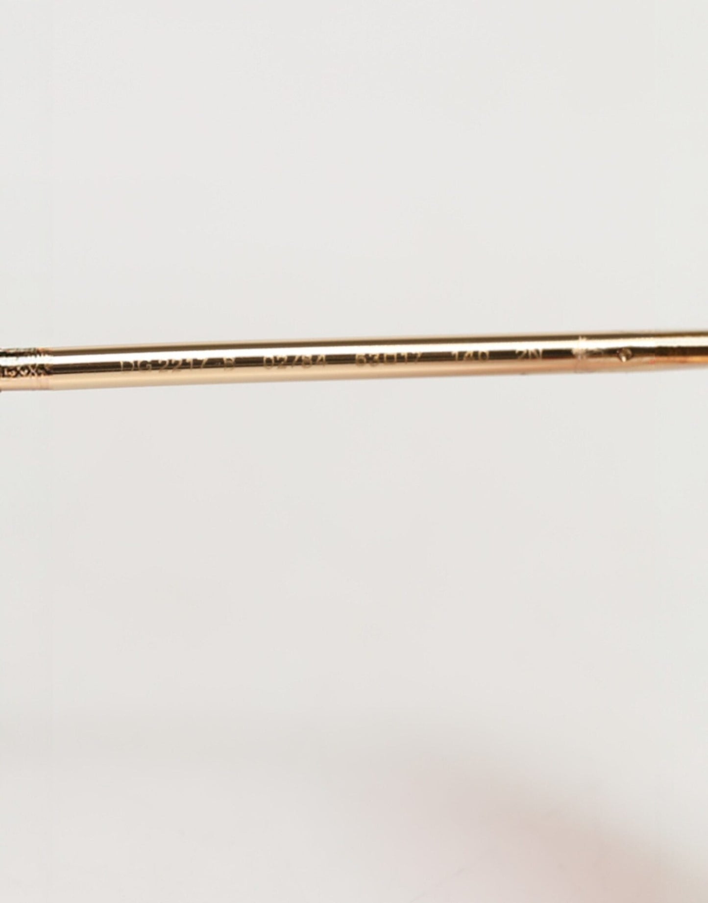 Dolce & Gabbana Pink Gold Metal Round Shades Eyewear Sunglasses