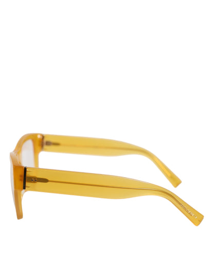 Dolce & Gabbana Yellow Acetate Eccentric Sartorial Sunglasses